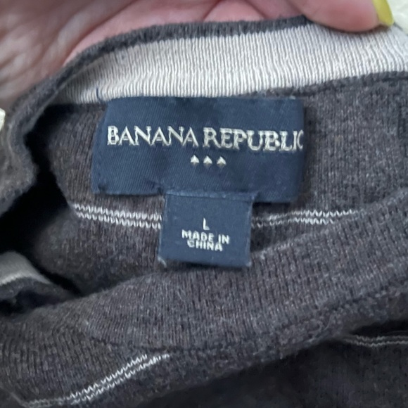 Brown Striped Men’s Banana Republic Sweater - Picture 4 of 4